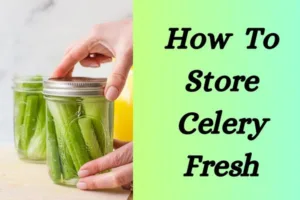 How to store Celery fresh